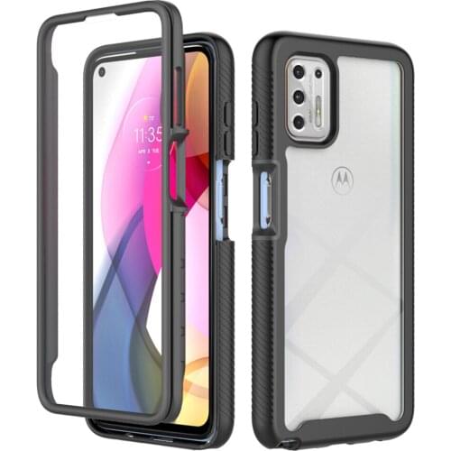 With PET Screen Acrylic PC Cover TPU Non Slip Bumper Fundas For Motorola Moto G Stylus Play Power 2021 Case Shockproof Shell