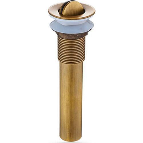 Antique Brass Bathroom basin waste Flip Top Waste Vanity Vessel Sink Drain Without Overflow KD1081