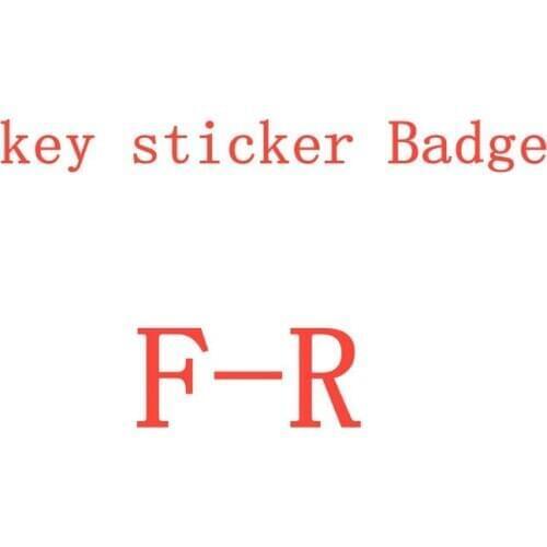 20X 14mm Car Styling FR Emblem Badge Car key remote control decoration Sticker for A-UDI B-MW S-EAT Ibiza Leon Altea Cupra Cord