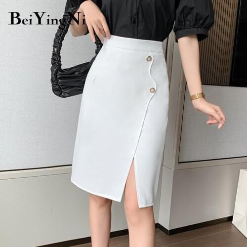 BEIYINGNI High-waisted Pencil Skirts