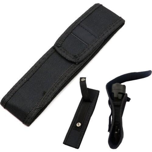 1 Piece Portable LED Flashlight Holster Pouch Nylon Torch Case Pouch Cover For 501B 502B C8 18650 Flashlight Torch 18cm x 4.5cm