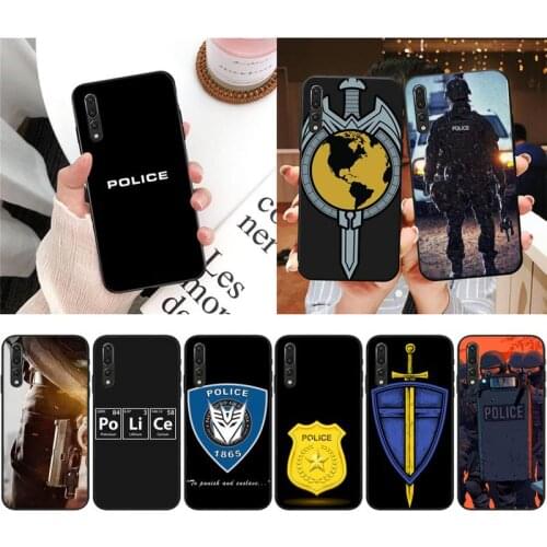 XSPING Police Symbol Phone Case For Xiaomi 9 10 11 PRO LITE Redmi NOTE 7 8 9 A PRO K20 30 PRO
