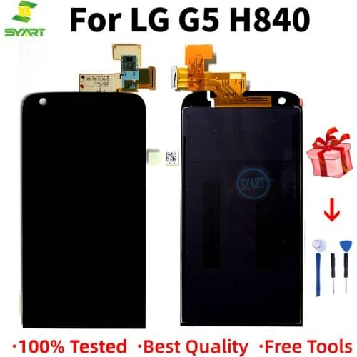Display For LG G5 H850 H840 H860 F700 5.3" LCD Display Touch Screen Digitizer Assembly With Frame Free Tool For LG G5 Screen