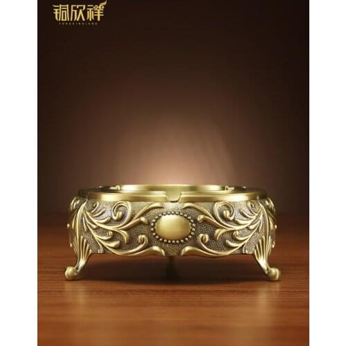 European-Style Retro Ashtray Individual Ashtray Creative Gift Home Living Room Office Practical Decoration cute ashtray