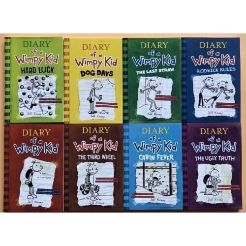 5-12 year Childrens English story book Diary of a Wimpy Kid picture book help child be reader early education book 16pc/set