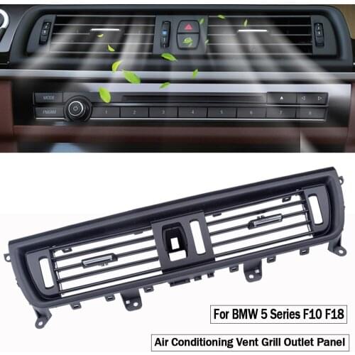 LHD RHD Console Central Chromed Air Vent Outlet Panel Grille Cover For BMW 5 Series F10 F11 520i 525i 528i 530i 535i