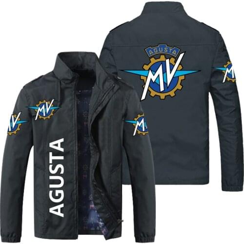AGUSTA Mens And Womens Spring And Summer Outdoor Hiking Leisure Sports Pilot Jacket Boutique Fashion Zipper Jacket