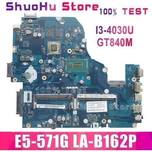 KEFU LA-B162P Laptop Motherboard For Acer Aspire E5-571G E5-571 E1-572G I3-4030U GT840M DDR3 100% Test ok original