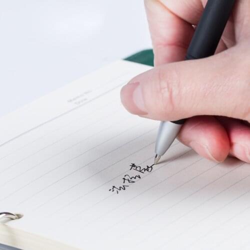 Matte Black 0.5mm Gel-ink Rollerball Pen with Refill Stationery School Office