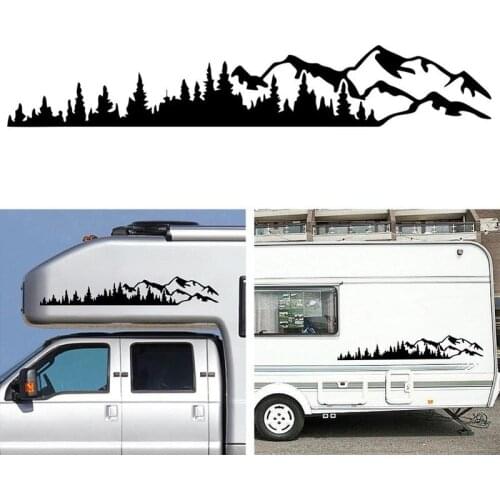 Body Sticker Mountain Forest Graphic Vinyl Decal Truck Window Bumper Car Door Vinyl Decorative Adhesive Car Sticker 100cm