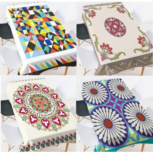 Geometric stripe printing table cloth dining table decor tablecloth table cover cloth rose gold table cloth wedding decoration