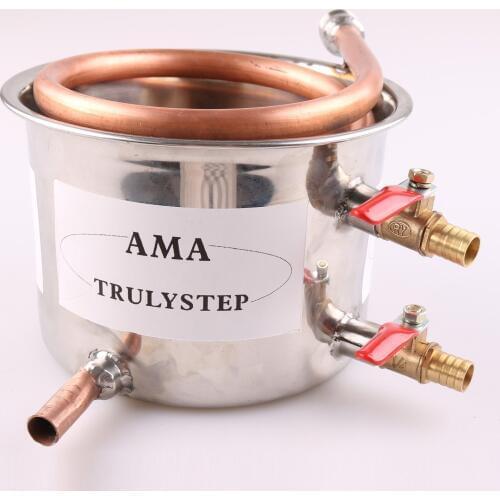 New Spare Parts For 3 Pots Moonshine still / Distiller Brewing Kit : Stainless Steel / Copper Coil Cooling Pot