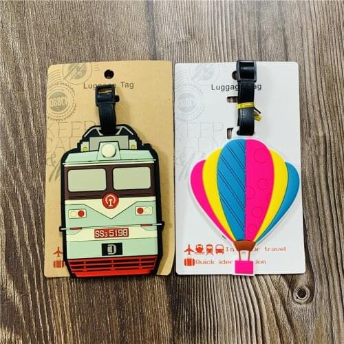 Train Ball Anime Action Toy Figures Cartoon Products Accessories Luggage Tag Suitcase Unisex Gifts