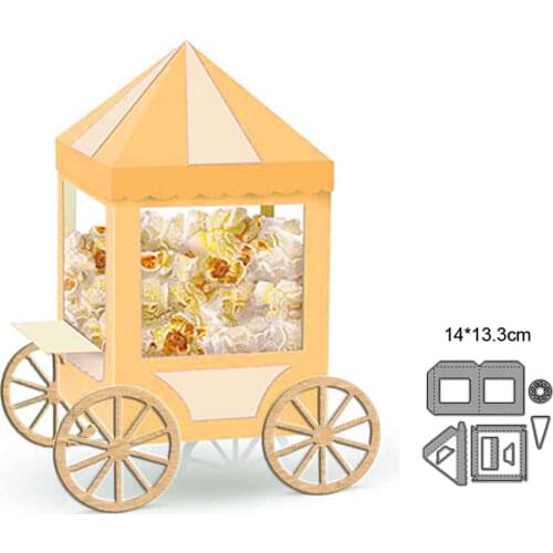 Metal Cutting Dies Cut Mold Christmas Carriage Box Decoration Scrapbook Paper Craft Knife Mould Blade Punch Stencils