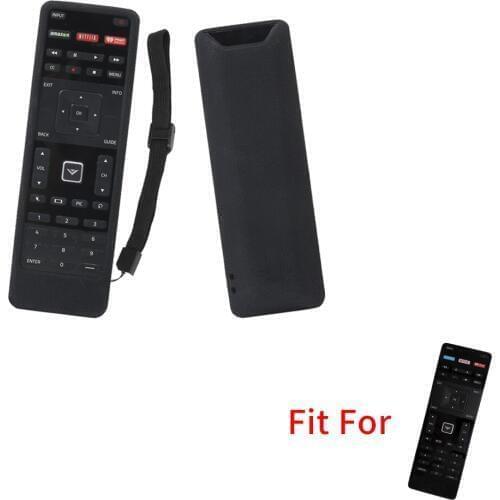 SIKAI soft Shockproof Silicone Cover for ViZIO--XRT122 Remote Control Skin Friendly Protective Cover with Free Lanyard