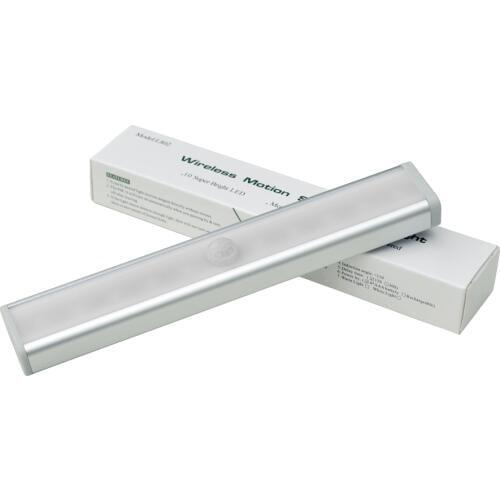 LED Stair Light PIR Motion Sensor Lamp 10 LEDs Night Light Useful Lighting for Wardrobe Cupboard Closet Kitchen Hallway