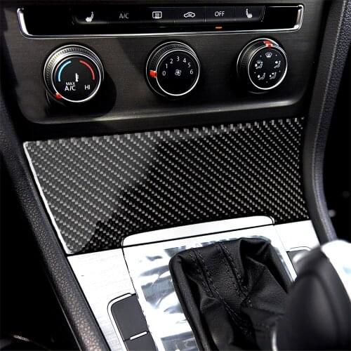 Carbon Fiber Interior Decoration Cigarette Lighter Air Condition Pannel Door Handle Decal Frame Cover Trim for Volkswagen Golf 7