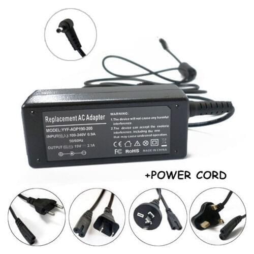 19V 2.1A 40W Laptop AC Adapter Charger For Caderno Asus Eee Pad EXA1004EH EXA1004UH 1001PX 1005HA-E 1001HA 1001P 1001PX