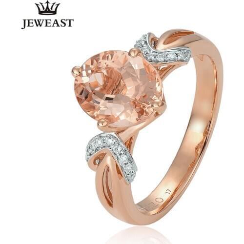 ENZO Natural Morgan Stone18K Pure Gold 2020 New Hot Selling Top Ring Women Heart Shape Ring For Ladies Woman Genuine Jewelry