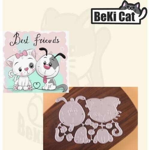 Animals dog and cat Metal Cutting Dies Stencils for DIY Scrapbooking photo album Decorative DIY Paper Cards