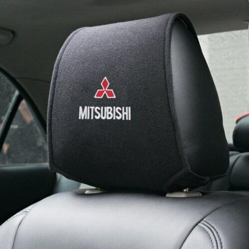 1PCS Hot car headrest cover fit for Mitsubishi asx lancer outlander pajero car styling
