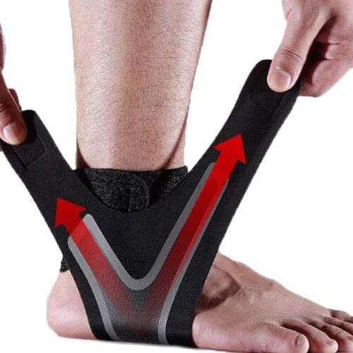 1PC Silicone Ankle Support Strap Basketball Football Professional Adjustable Ankle Sleeve Protection Ankle Brace