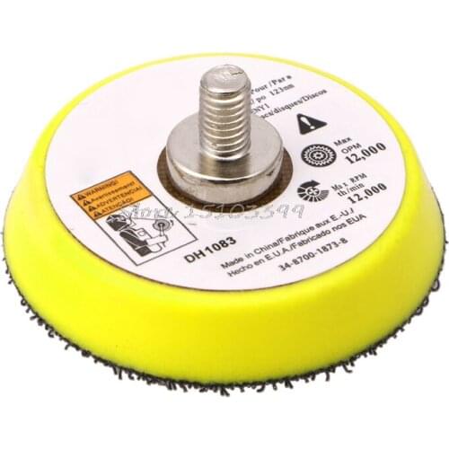 50/75/100/125/150MM Polishing Sander Backer Plate Napping Hook Loop Sanding Disc Pad Drop Ship