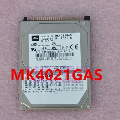 Used Original HDD For Toshiba 40GB 2.5" IDE 2MB 5400RPM For Internal HDD For Laptop HDD For MK4021GAS