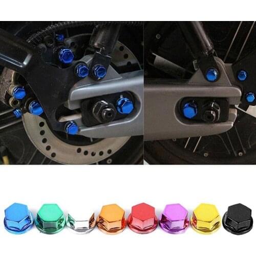 Colour Motorcycle Head Screw Cover Decorative Parts for YAMAHA Kawasaki/ Honda Car Styling Cover Modification Accessories