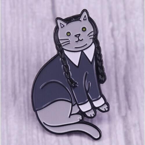 Woman Cat Pin