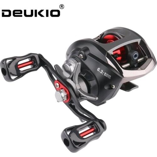 Deukio Baitcasting Reel Metal Spool 12+1BB 10KG Max Drag Saltwater Freshwater 6.3:1 High Speed Spinning Reels Fishing Coil Pesca