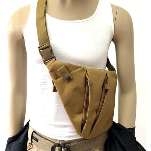 Multifunctional tactical storage gun bag Shoulder bag crossbody sports belt bag Left shoulder and right shoulder