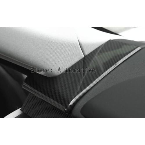 Newest Carbon Fiber Style For Landrover Range Rover Sport RR Sport 2014-2017 ABS Plastic Dashboard Decoration Cover Trim 2pcs