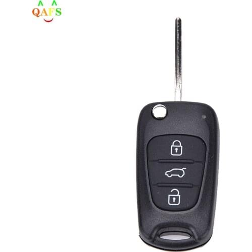 New Remote Folding Key Shell Case 3 Buttons Fob for Hyundai I20 I30 IX35 I35