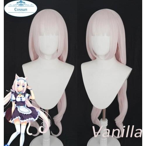 Vanilla NEKOPARA Cosplay Wig Heat Resistant Synthetic Hair Vanilla Cosplay Hair halloween role play