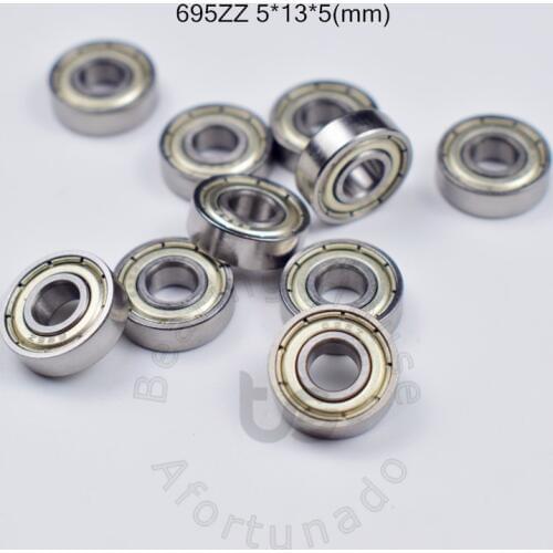 695ZZ W5 5*13*5(mm) 10pieces bearing free shipping ABEC-5 bearings Metal Seal Bearing 695W5 695 639/5ZZ chrome steel bearing