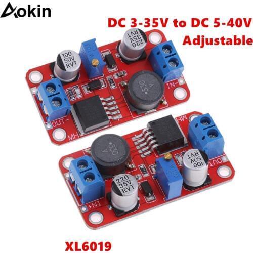 XL6019 step-up step-down Dc to Dc 3-35V to 5-40V Adjustable Converter Power Supply Module 5A Max Step Up Power Supply Converter