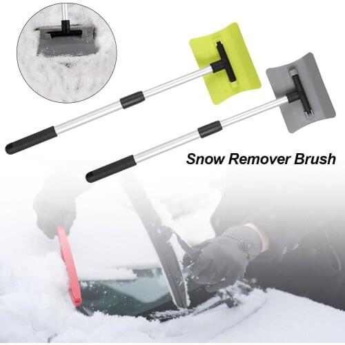Removable Car Snow Remover Shovel Car Window Ice Scraper Auto Telescopic Windshield Snow Remover Brush Cleaning Scraping Tools