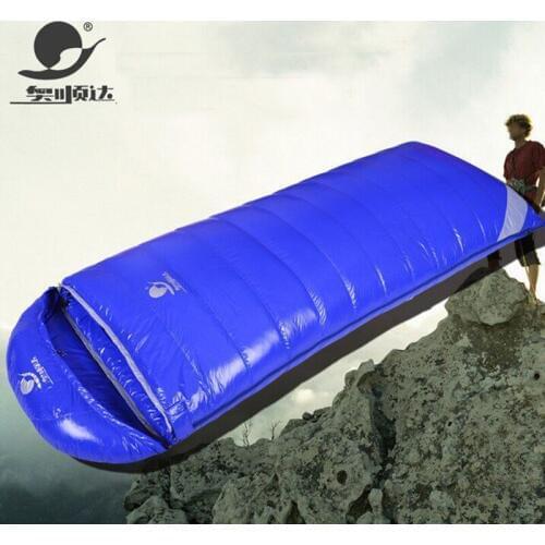 1500G/1800G/2000G/2200G White Goose Down Filling Comfortable Breathable Envelope Ultralight Fabric Slaapzak Sleeping Bag