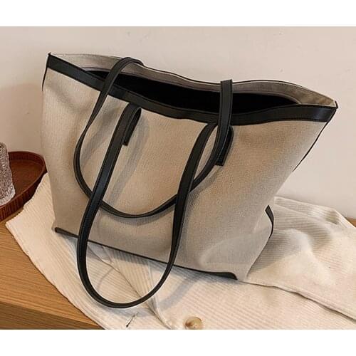 High Quality Women Canvas Handbags Fashion Ladies Large Capacity Shoulder Messenger Bags Designer Female Casual Travel Tote Bags