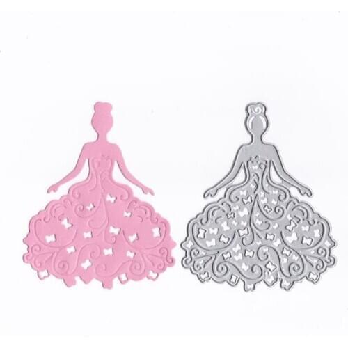 Wedding Bride Butterfly Dress Metal Cutting Dies Stencils for DIY Scrapbooking/photo Album Decorative Embossing DIY Paper Cards