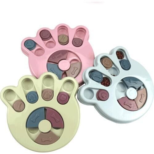Pet Training Dog Puzzle Toys Slow Dispensing Feeding Reward Dog Game Disc Board Funny Slow Eat Biting Dog Interactive Toys