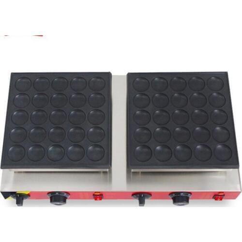25 + 25 Holes Muffin Machine Electric Commercial Waffle Maker Circular Muffin Causeway Burn Machine Grill NP-543