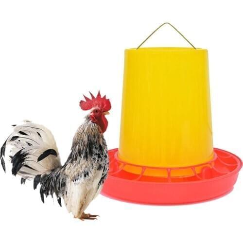 Chicken Poultry V-shaped Entrance Feed Bucket Outdoor Practical Bird Feeder