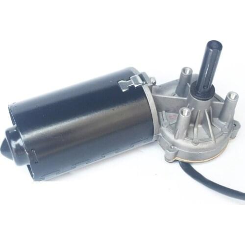 High torque worm gear DC reduction motor 24v copper turbine keyway reduction motor