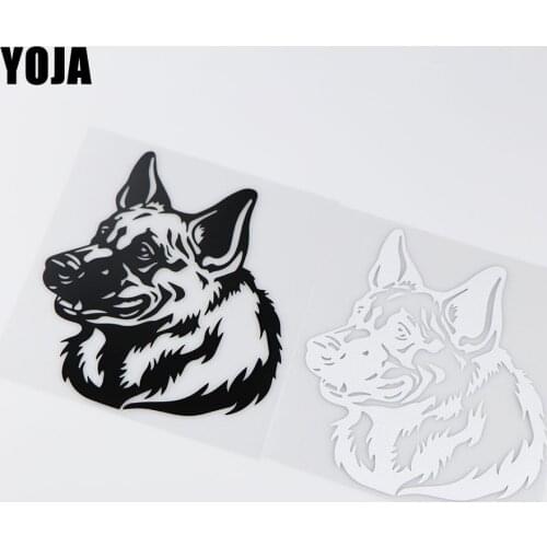 YOJA 14.4X16.9CM German Shepherd Window Decoration Car Sticker Vinyl Decals Accessorise ZT4-0164