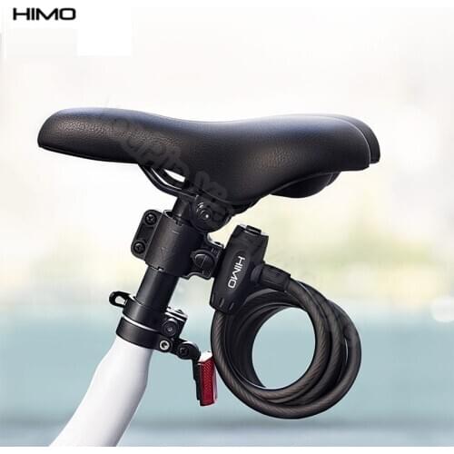 Youpin HIMO Portable Folding Steel Lock Anti-Theft Long 150cm Steel Flex Cable with 2 Keys Safe and strong Lock for Bicycle