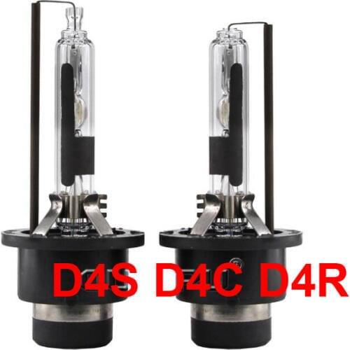 1 Pair 35W D4 D4S D4C D4R Metal Base HID Xenon Replacement Bulbs Genuine AC Lamps Without D4 Adapter Holder 4.3K 6K 8K 10K 12K