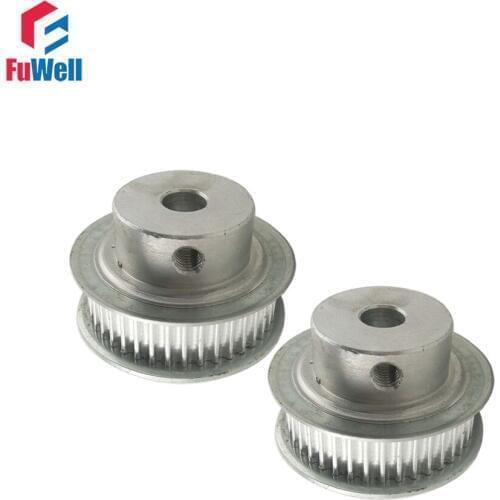 2pcs HTD3M 38T Timing Pulley 38Teeth 6/8/10/12mm Inner Bore 3mm Pitch 11mm Belt Width Aluminum Alloy Timing Belt Pulleys