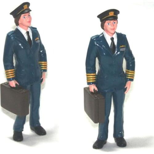 5pcs/lot human figure model toys pilot aviator 10CM home decoration kids toys for children high quality high imitation hot toy